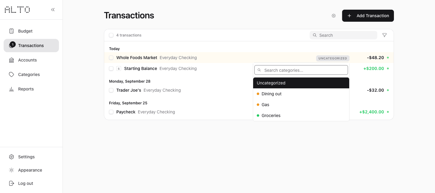 Desktop category menu with Search categories and the Groceries option.